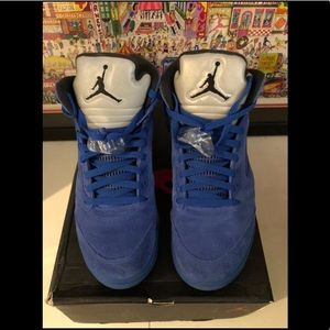 Air Jordan 5 Retro Game Royal / Black US Mens sz 10